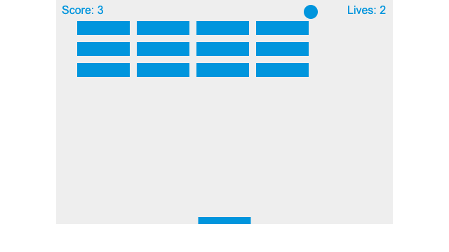 2D breakout game